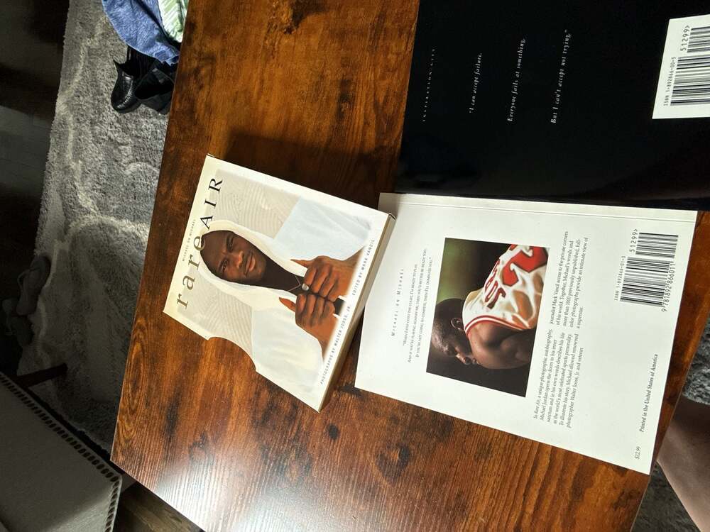Michael Jordan Book Lot: Rare Air and I Can't Accept Not Trying (Hardcover Slipc - Picture 2 of 5